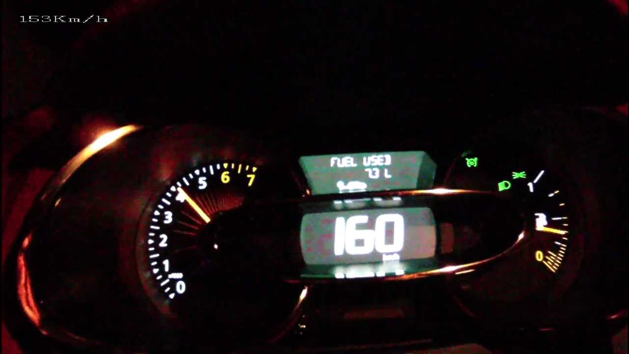 Renault Clio Iv 2012 0,9 Tce - Acceleration 0-160 Km/H - Youtube