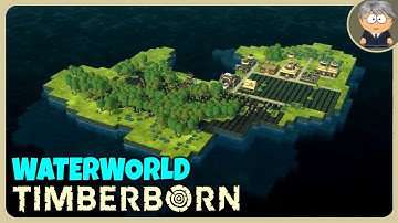 Getting Started - Waterworld custom map - Timberborn Gameplay