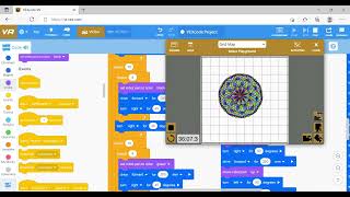 Using Repeat and pen tool to draw on VexCode Vr.