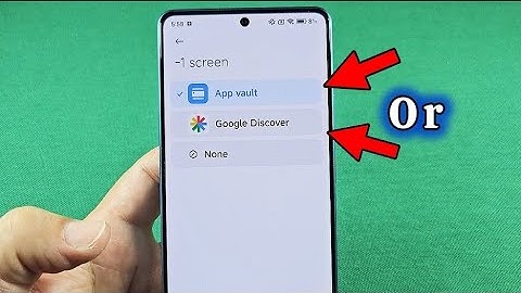 Access Vault or Google Discover on home screen Poco phone