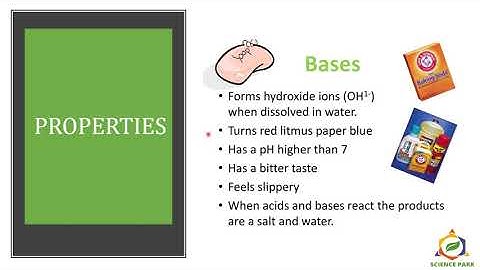 Standard 8: Lesson 12: Acids, Bases and Salts : Part  2 of 2