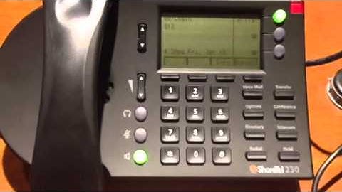 ShoreTel Tutorial - Setup Your Voicemail