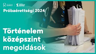 Próbaérettségi 2024 - Történelem középszint megoldások