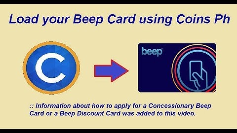 Load Beep Card using Coins Ph