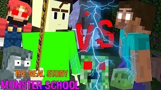 Monster School : Herobrine's VS GRANNY , BALDI'S , Mario , Slendrina HORROR - Minecraft Animation