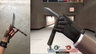 TF2 Butterfly Knife Inspect IRL