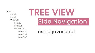 Tree View for Side Navigation using Javascript | csPoint web designing tutorials