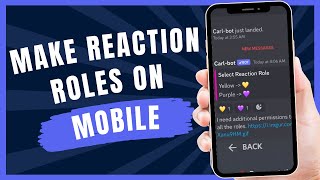 How to make Reaction Roles on Discord Mobile 2024