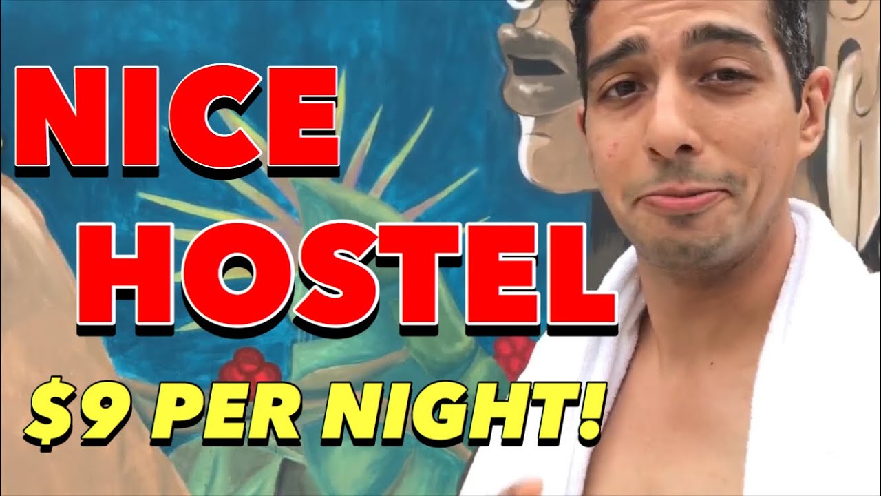 🤗 TOUR OF THE BEST HOSTEL HOTEL IN CANCUN MEXICO 🙆🏻‍♂️ BUDGET TRAVEL VLOG 🐵