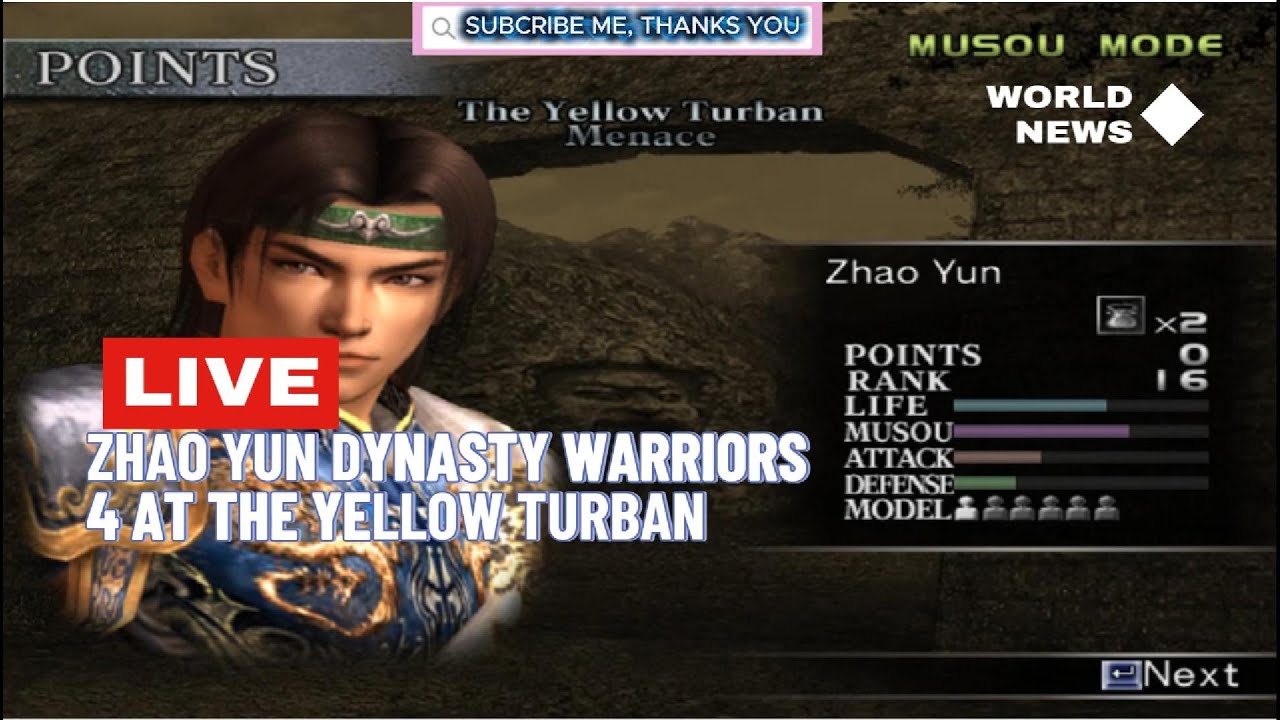Dynasty Warriors 4 Challenge full with ZhaoYun