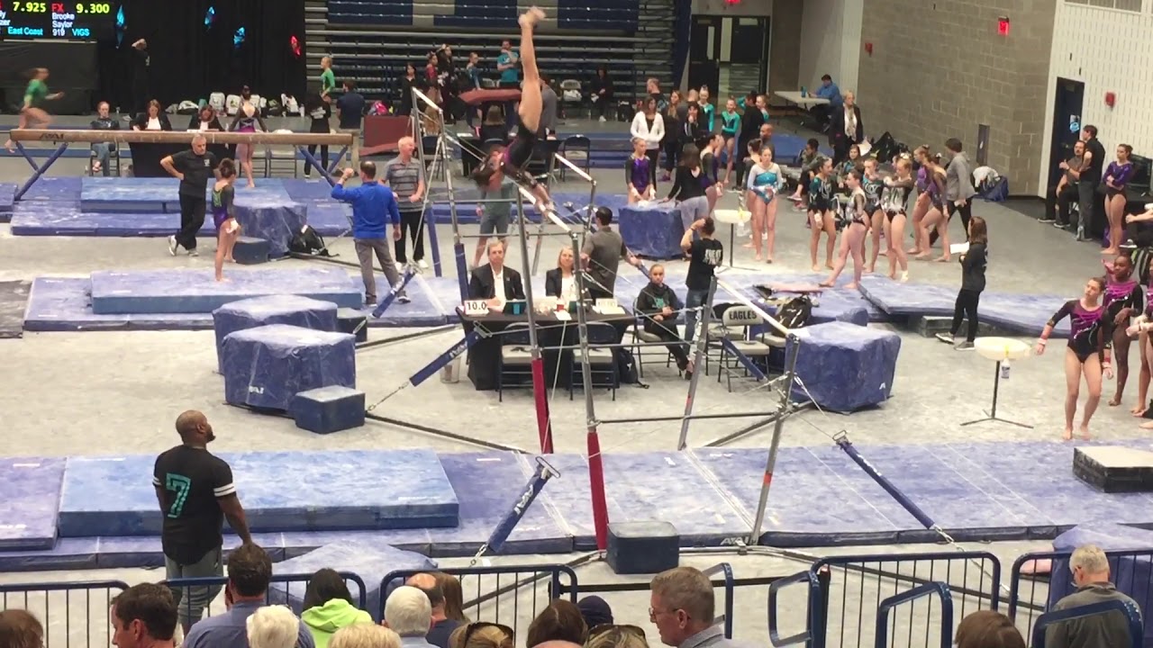 Melina Ringas Level 7 State Championship Uneven Bars Routine