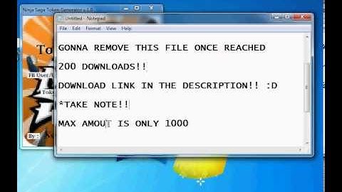 Ninja Saga Token Hack!! May 2013