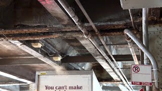 Truck Strikes Overpass On Lower Wabash