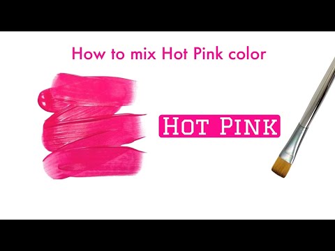 Hot Pink How To Mix Hot Pink Color Acrylic Paint Mixing YouTube Hqdefault