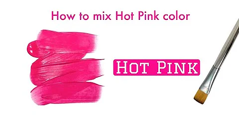 Hot Pink 💖 | How to mix Hot Pink Color | Acrylic Paint Mixing