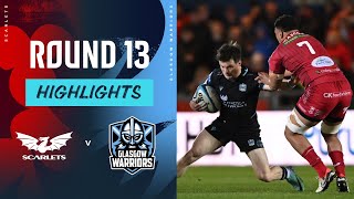 Scarlets v Glasgow Warriors | Instant Highlights | Round 13 | URC 2023/24