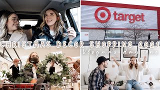 CHRISTMAS DECOR SHOPPING + *aesthetic*  decor haul I VLOGMAS DAY 1!  2021