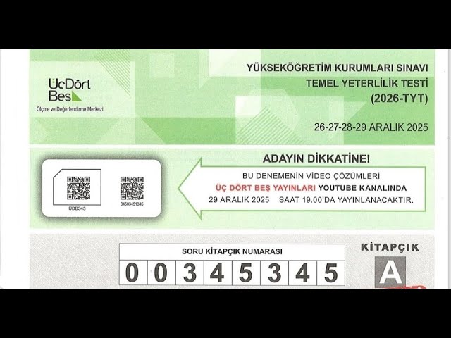 345 yayınları TG TYT EN Deneme Geometri çözümleri 2025-12 - YouTube