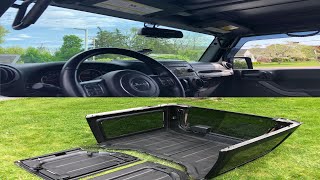 Jeep Wrangler JK  Painting My Hardtop Interior Black