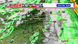 Isolated showers and a few storms linger into Sunday afternoon