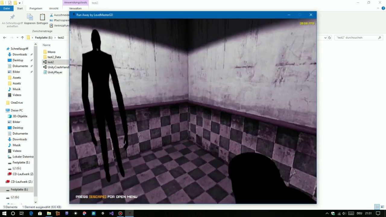 My First 3D Game Made With Unity Horror Game YouTube