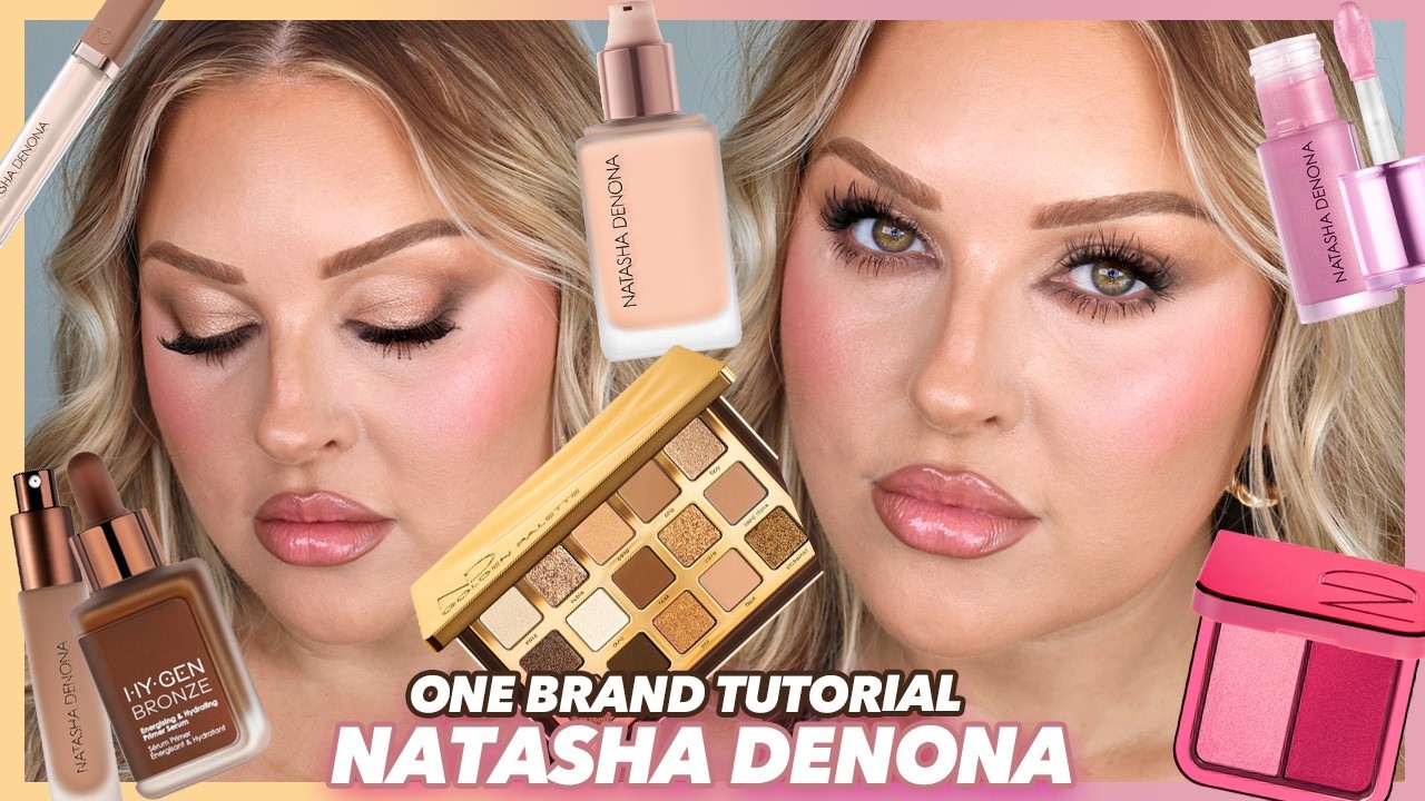FULL FACE of NATASHA DENONA makeup! ✨ super full glam start to finish!
