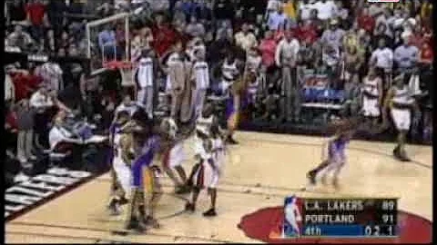 Robert Horry game winner vs Portland game 3 Playoffs 2002