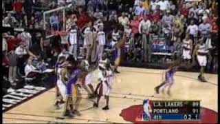 Robert Horry game winner vs Portland game 3 Playoffs 2002