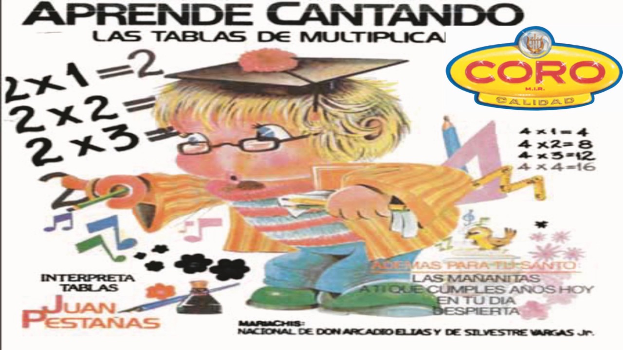 APRENDE CANTANDO LAS TABLAS DEL 1 AL 5 YouTube