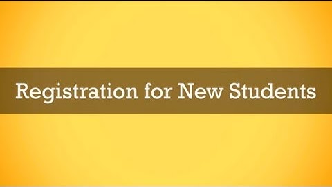 SmartWork Registration for New Students
