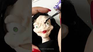 Disguising SNOW WHITE Barbie into EVIL QUEEN 🤫 mind-blowing #shorts #art #barbie #creative