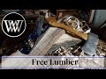 How to get free lumber  riven wood with basic hand tools  woodworking