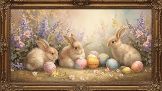 Framed TV Art Wallpaper - Beautiful Vintage Aesthetic Easter Spring Themed Screen Saver (No Sound) screenshot 4