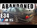 ABANDONED BMW E34 M5 Full Detail after 10+ years! Interior - Exterior