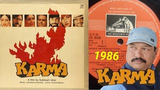 MAINE_RAB_SE_TUJHE🎼Manhar,Sukhvinder& Anuradha 📀Karma 1986 / Vinyl LP Record