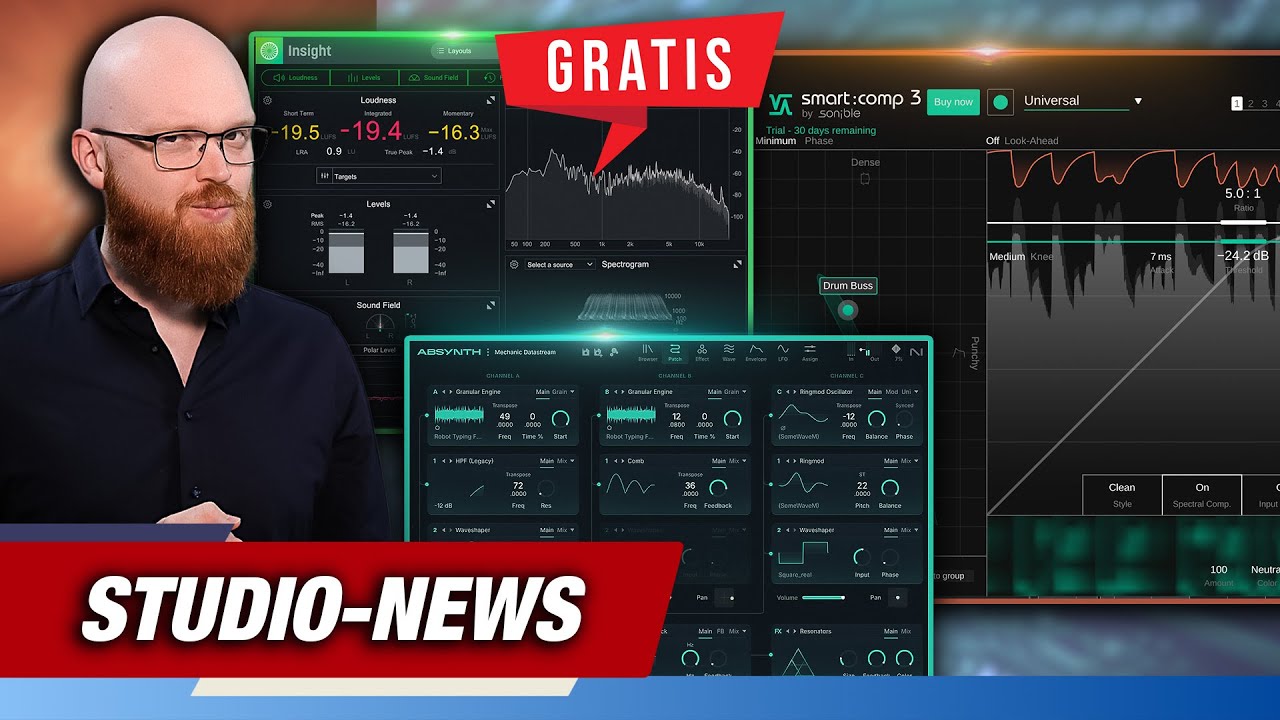 GRATIS Insight 2 von iZotope und Absynth 6 unter der Lupe (Homestudio-News)