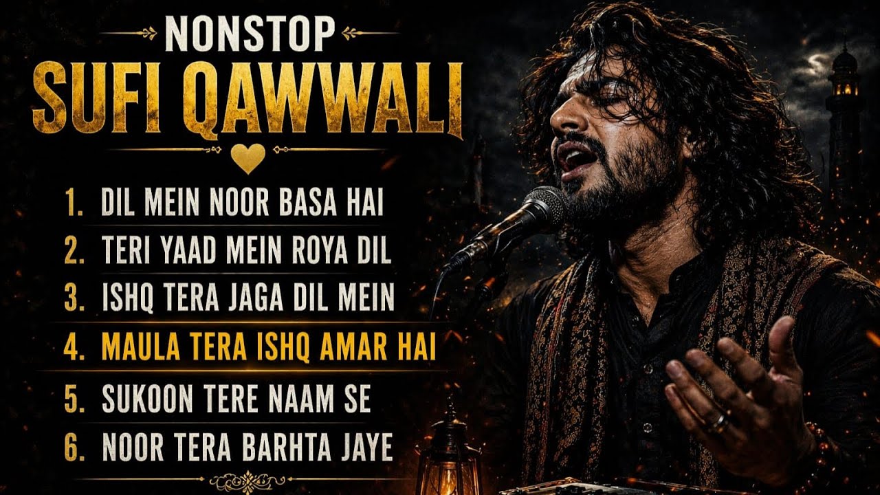 Non Stop Sufi Songs 💛 Dil Ko Sukoon Dene Wale Kalam | Heart Touching & Emotional