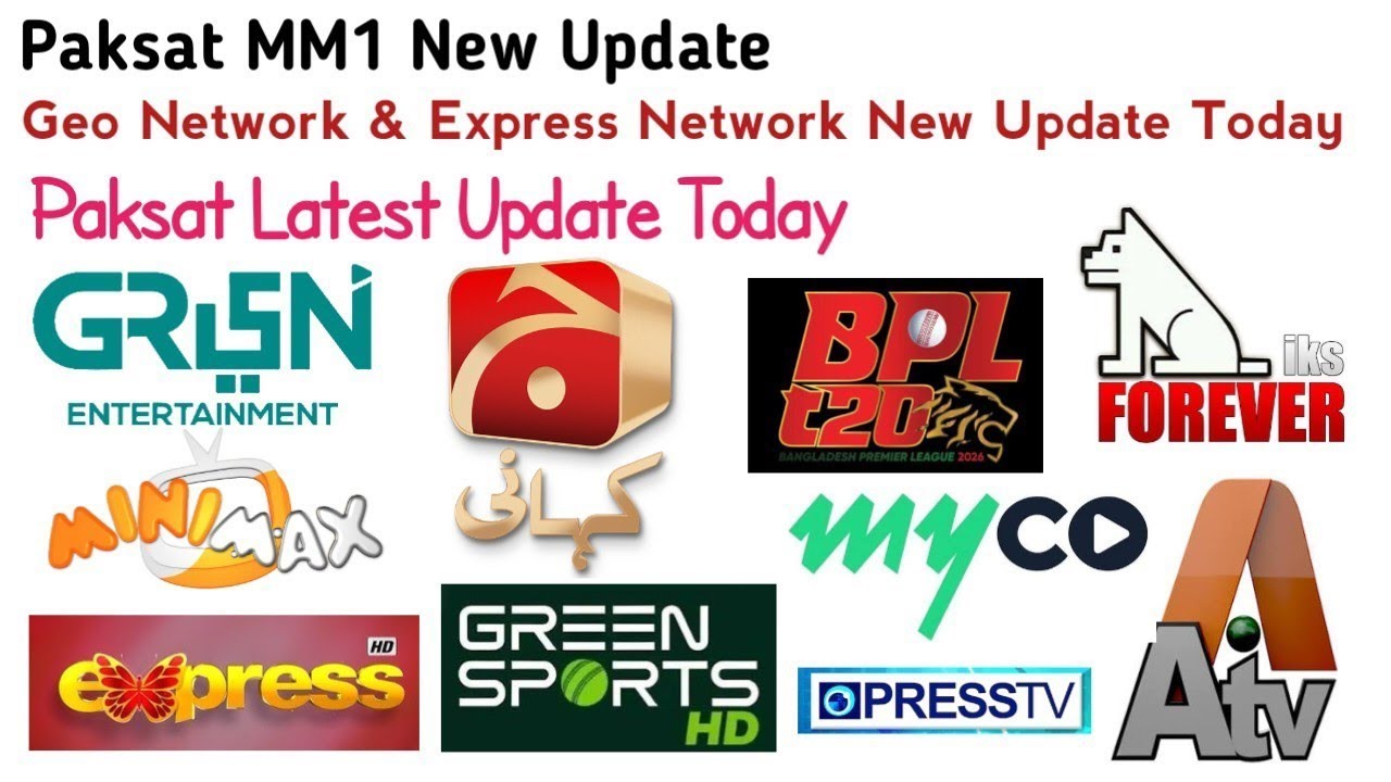 Paksat MM1 New Update|Geo Network & Express Network Update|Geo Working on Forever Server 