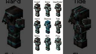 All The Minecraft Trims In One Frame.Like And Subscribe For More Contant Like This.#minecraft #games