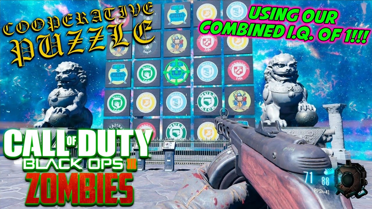 USING OUR COMBINED I.Q. OF ONE 1!!! | Cooperative Puzzle (Black ops III)