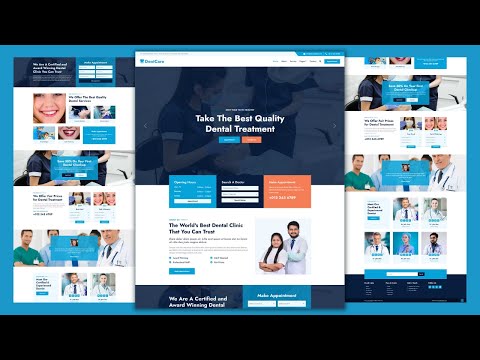 Complete Responsive Dental Clinic - Dental Hospital Website Template Design - Free Website Code