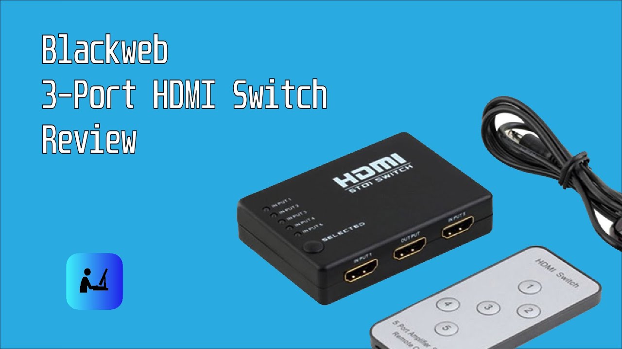 Blackweb 3-Device Hdmi Switch With Remote Control 