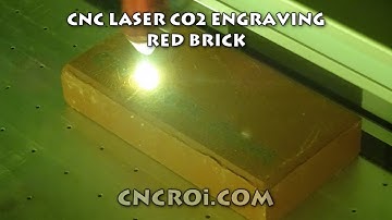 CNCROi.com: CNC Laser CO2 Engraving a Red Brick
