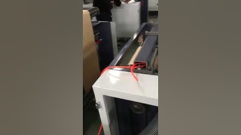 machine à sacs en papier Square bottom paper bag making machine with pp window function