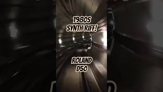 Retro Synth Riff Short Excerpt. Original Recording. Sunset Runner. 100% Roland D50.