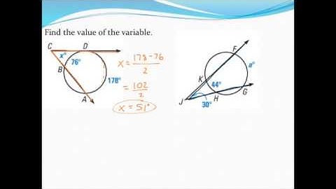 Using exterior angles in a circle