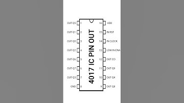 CD4017 IC pin out l 4017 16 pin ic pin out