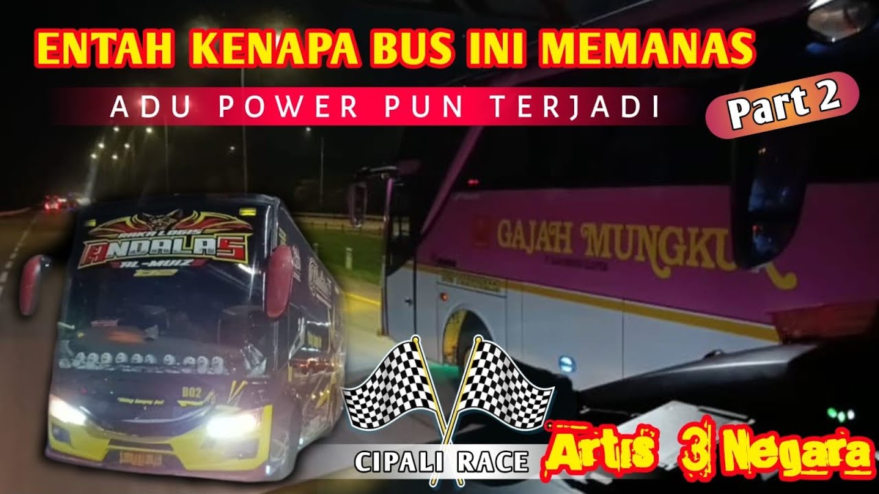 MOMENT SERU‼️Bus Luragung Andalas 02 bertemu bus Gajah Mungkur Mau di Overtake malah Ngajak Balap 