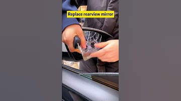 Replace your rearview mirror without spending a penny!driving #tips #howto #manual #skills #car
