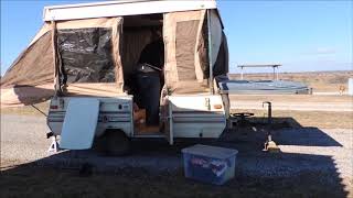 Old Jayco Popup Camper setup